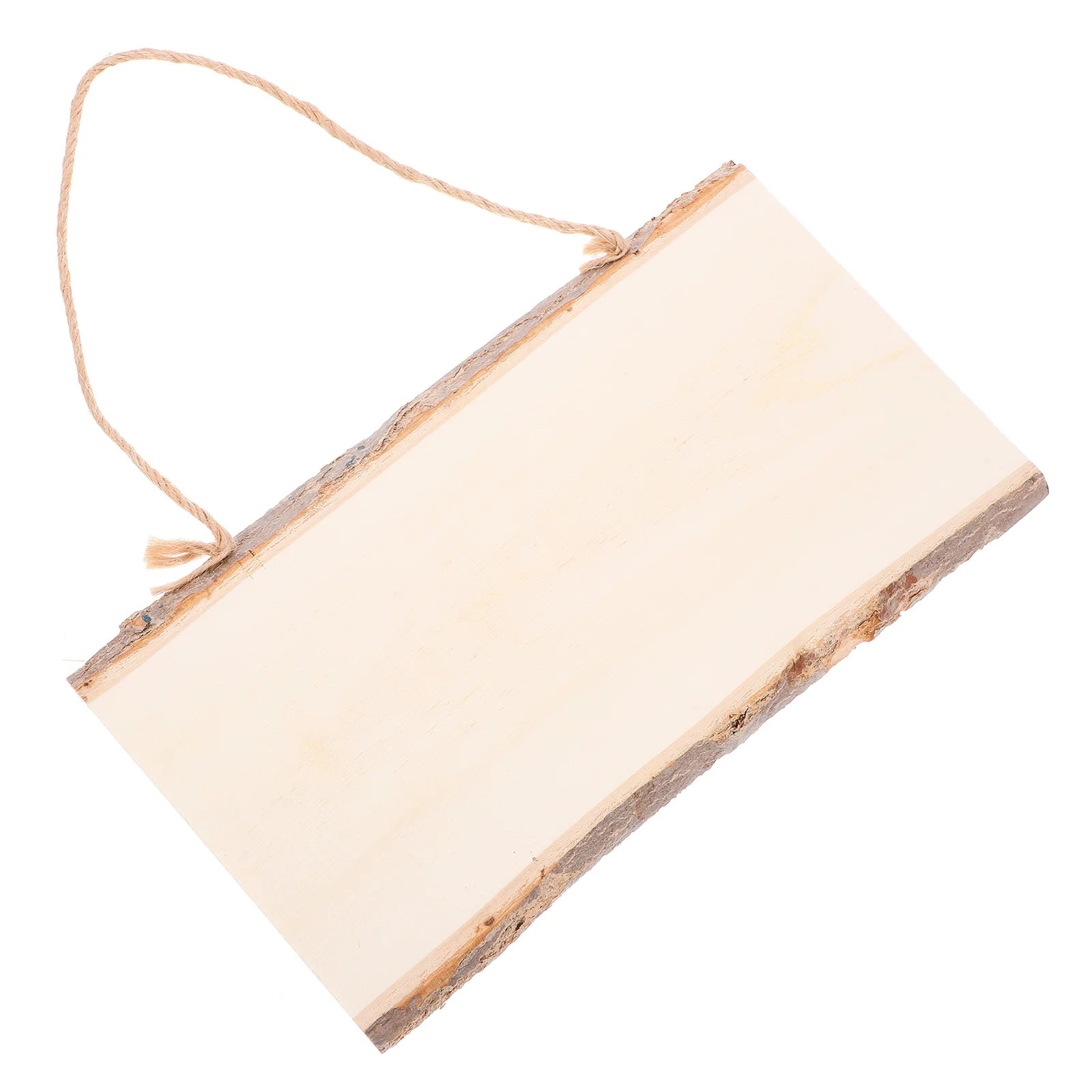 Tablero colgante de madera DIY, tablero colgante en blanco, tablero colgante de exhibición de dibujo, tablero de mensajes colgante de madera (10x25cm), 2 uds.