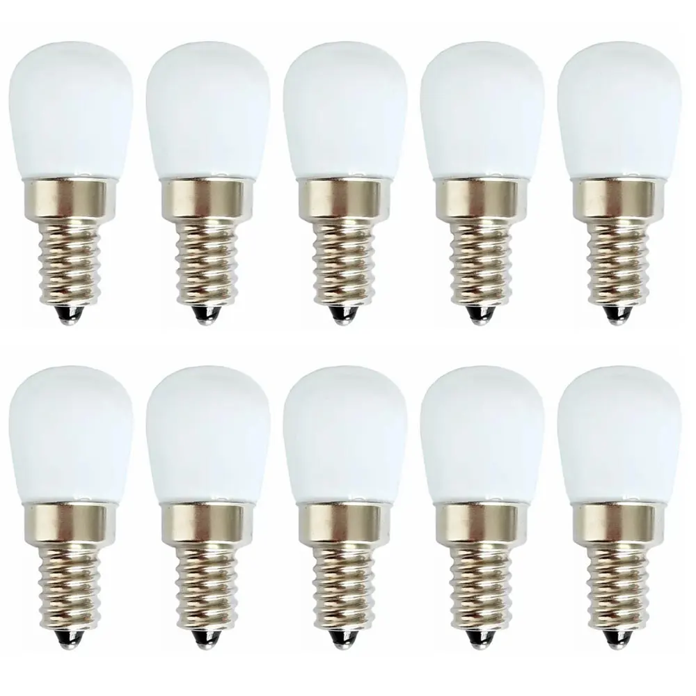 10pcs/lot 3W E14 E12 LED Fridge Light Bulb Refrigerator Corn bulb AC 110V 220V LED Lamp SMD 2835 Replace 25W Halogen Light