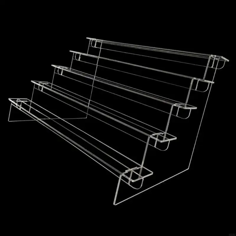 H58C Acrylic Display Stand 1-4 Tiers Acrylic Display Risers Display Shelf For Candy Cupcake Jewelry Perfumes Stand Rack