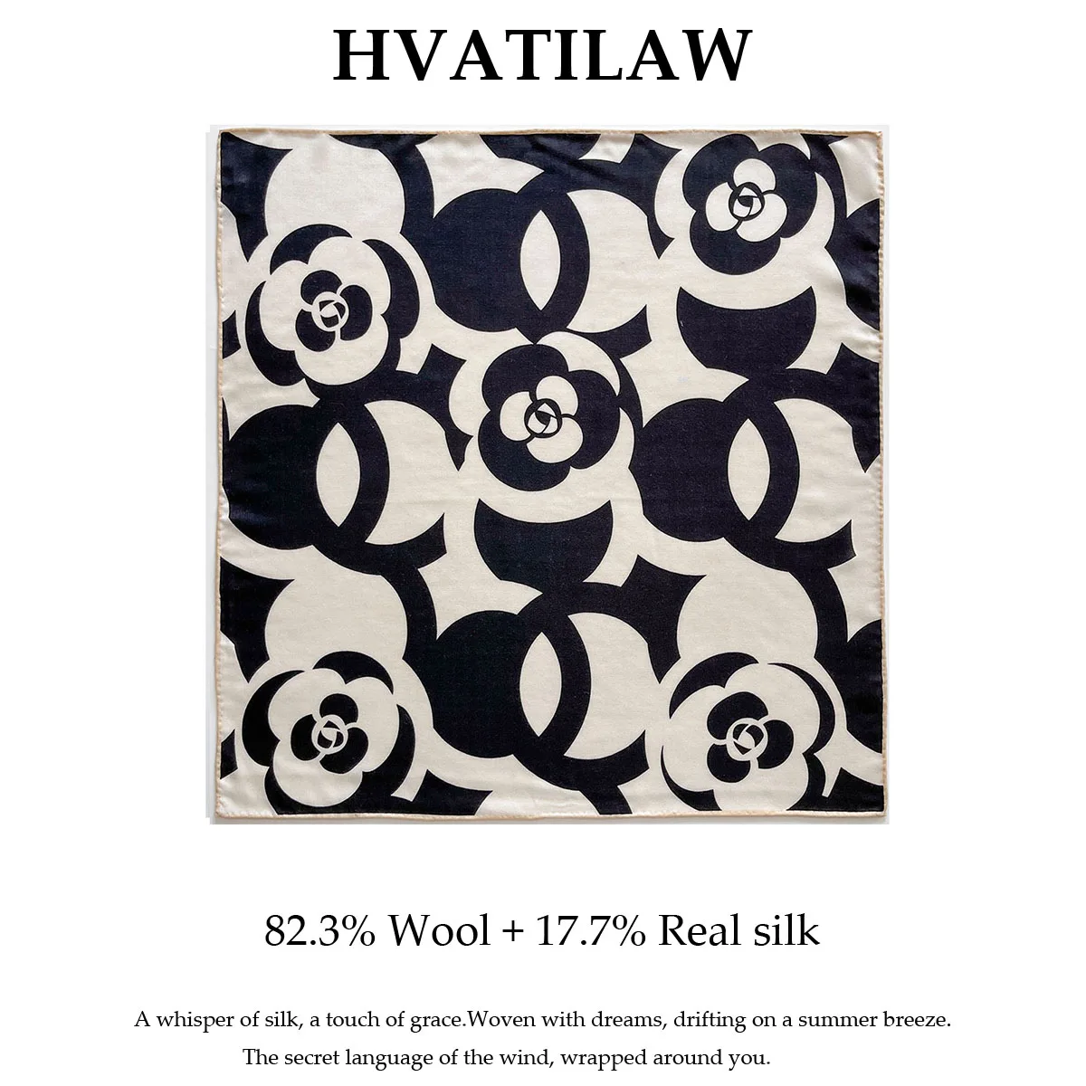 

New 100% Natural Real Silk Wool Scarf Shawl Wraps Women Fashion Square Scarves Bandana Ladies Hijab Poncho Pashmina Decoration