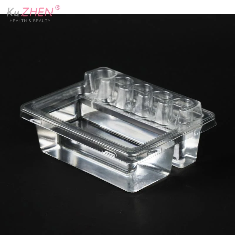 20pc Plastic Tattoo Needle Stand Waterproof Ink Cartridge Needle Holder Placement Rack Disposable Washing Cup Clean Double Layer
