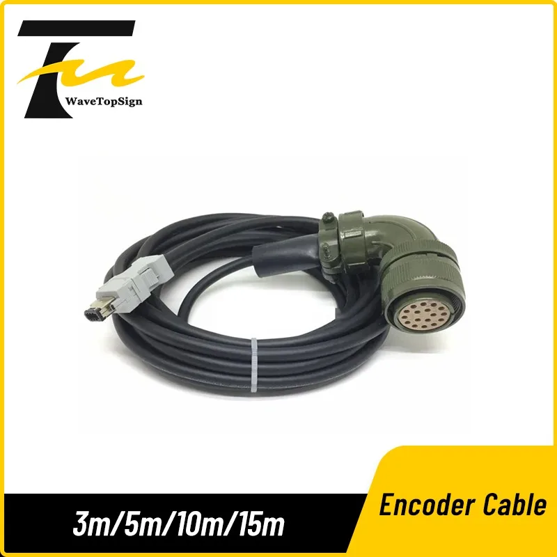 

wavetopsign Lxm23 28 Servo Motor Encoder Cable VW3M8122R50 VW3M8122R30 VW3M8122R100 for Schneider servo motor