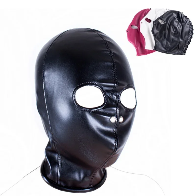 

Маска для косплея, мягкая искусственная маска на шнуровке с открытыми глазами, маска с капюшоном, аниме, Хэллоуин, карнавал, экзотические костюмы, реквизит, сценический головной убор