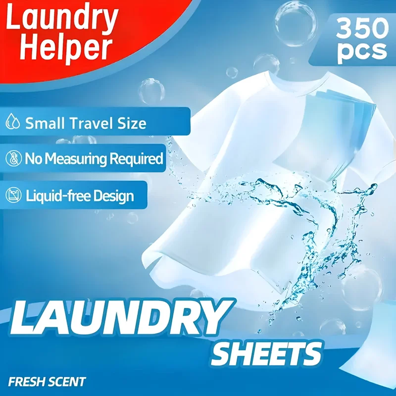 

350 таблеток для стирки — без жидких листов, без пластика, свежий аромат