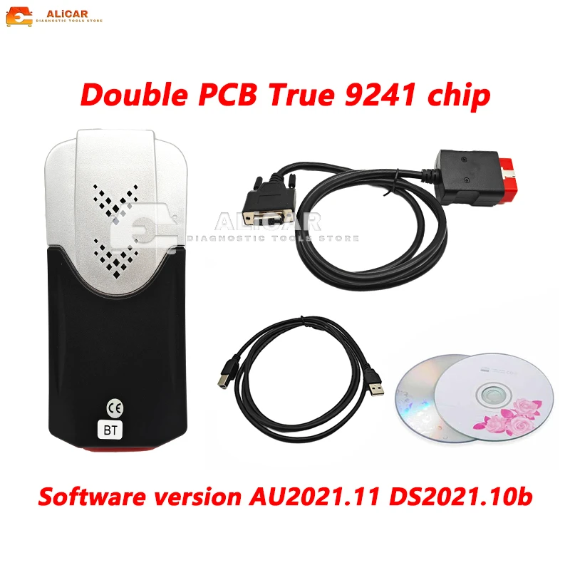 

AK DS150E OBD2 Diagnostic Tools Double PCB TCS NEC True 9241 chip Software version AU/DS2021 Used for Car/Truck Repair Tool