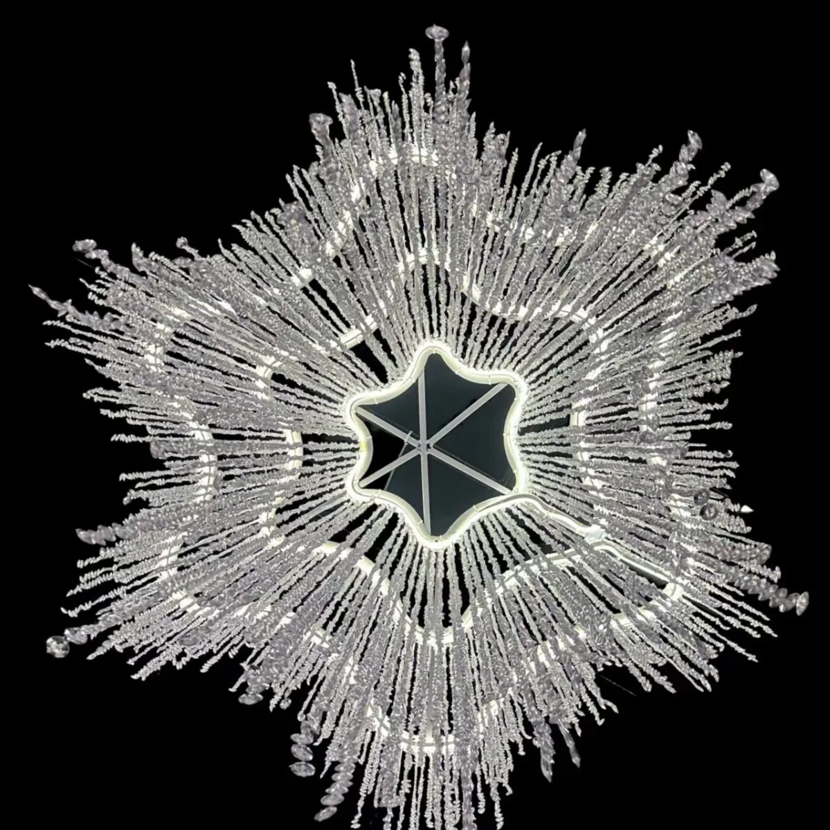 factory direct sales wedding acrylic wiring bead petal-shaped three-layer pendant decoration,cross-border hot-selling models