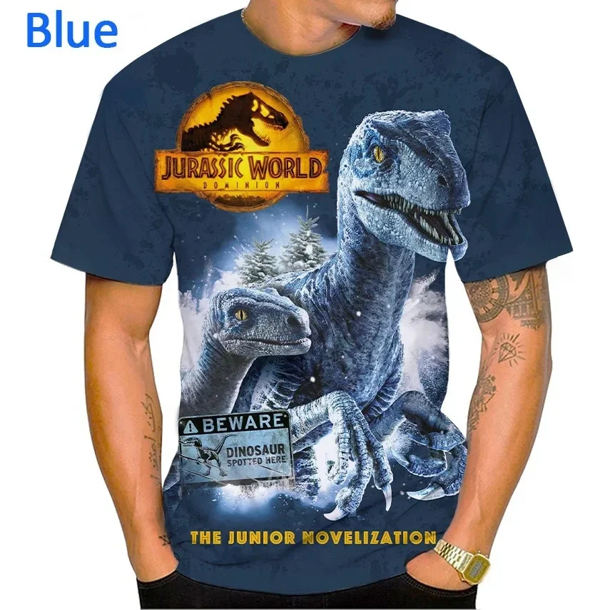 

Jurassic World 3D Print O-neck T-shirt Men/Women T-shirts Fashion Summer Short sleeve Tops Unisex clothing