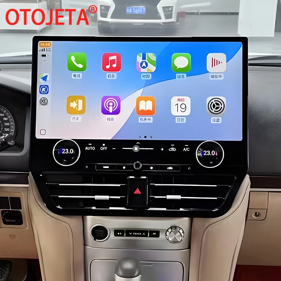 

19,8-дюймовый для Toyota Land Cruiser LC200 LC300 VX-R 2008-2021 Android автомобильный радиоприемник мультимедийный видеоплеер Carplay GPS Navi головное устройство