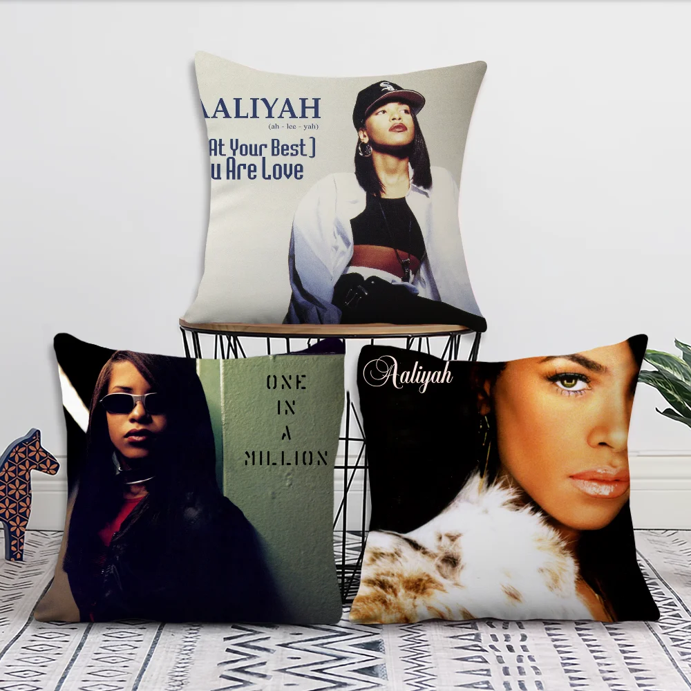 Singer A-Aaliyah Pillow Case Short Plush Velvet Rectangle Cases Room Decor Home Decoration Cushions Cover