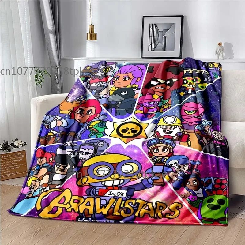 B-rawl-S-stars iphone android xbox ps4 Blankets,Soft Warm Throw Blanket,for Bathroom Bedroom Living Room Sofa Bed,brighday Gift