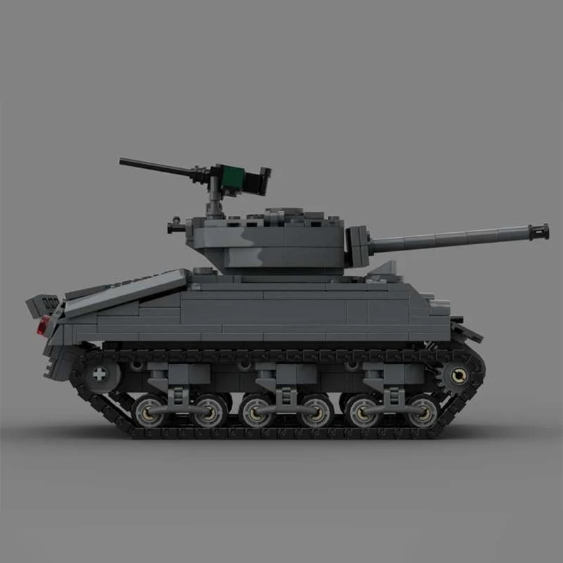 MOC اللبنات العسكرية سلسلة M4a4 M4A3 شيرمان متوسطة مارمون هيرينجتون CTLS دبابة نموذج الأصالة الطوب اللعب هدية عيد الميلاد #4