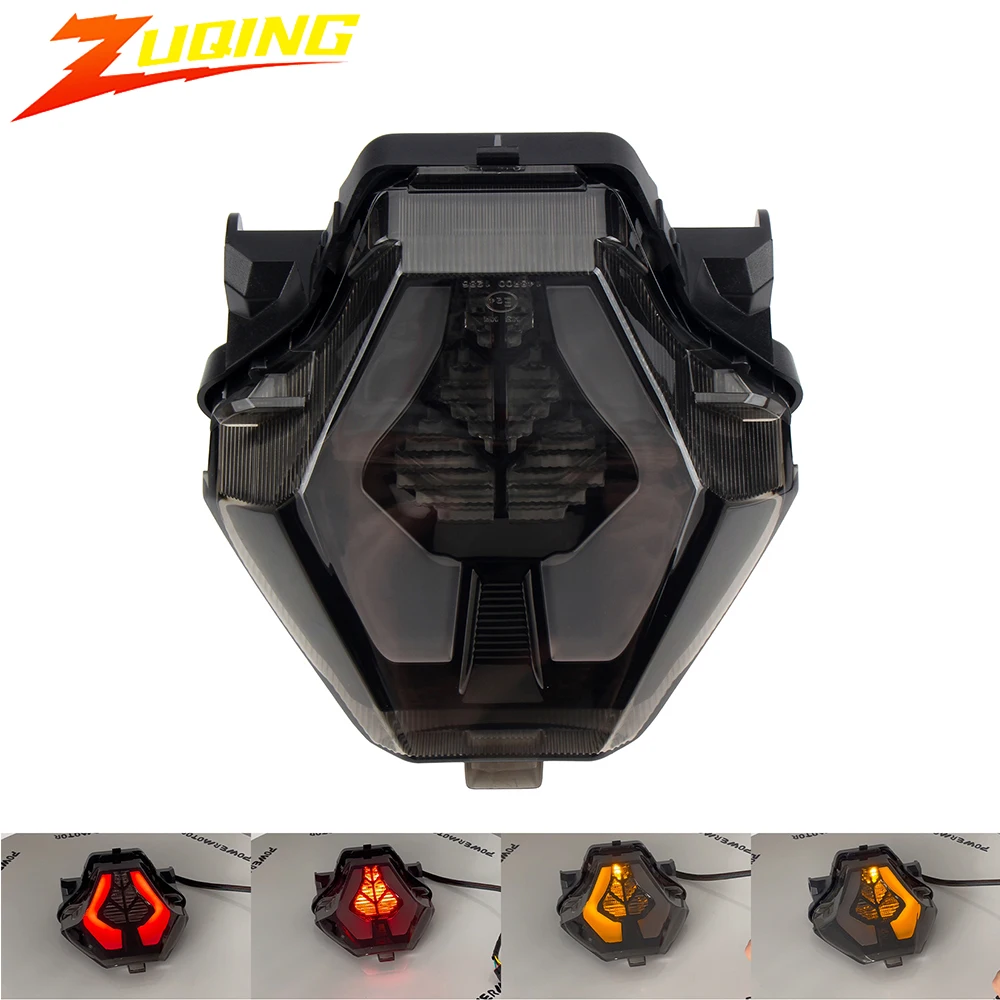 Motorcycle LED Tail Lights Turn Signal E24 for Yamaha Yamaha YZF R3 R25 Y15ZR MT07 FZ07 LC150 LED Taillight Brake Stop Light