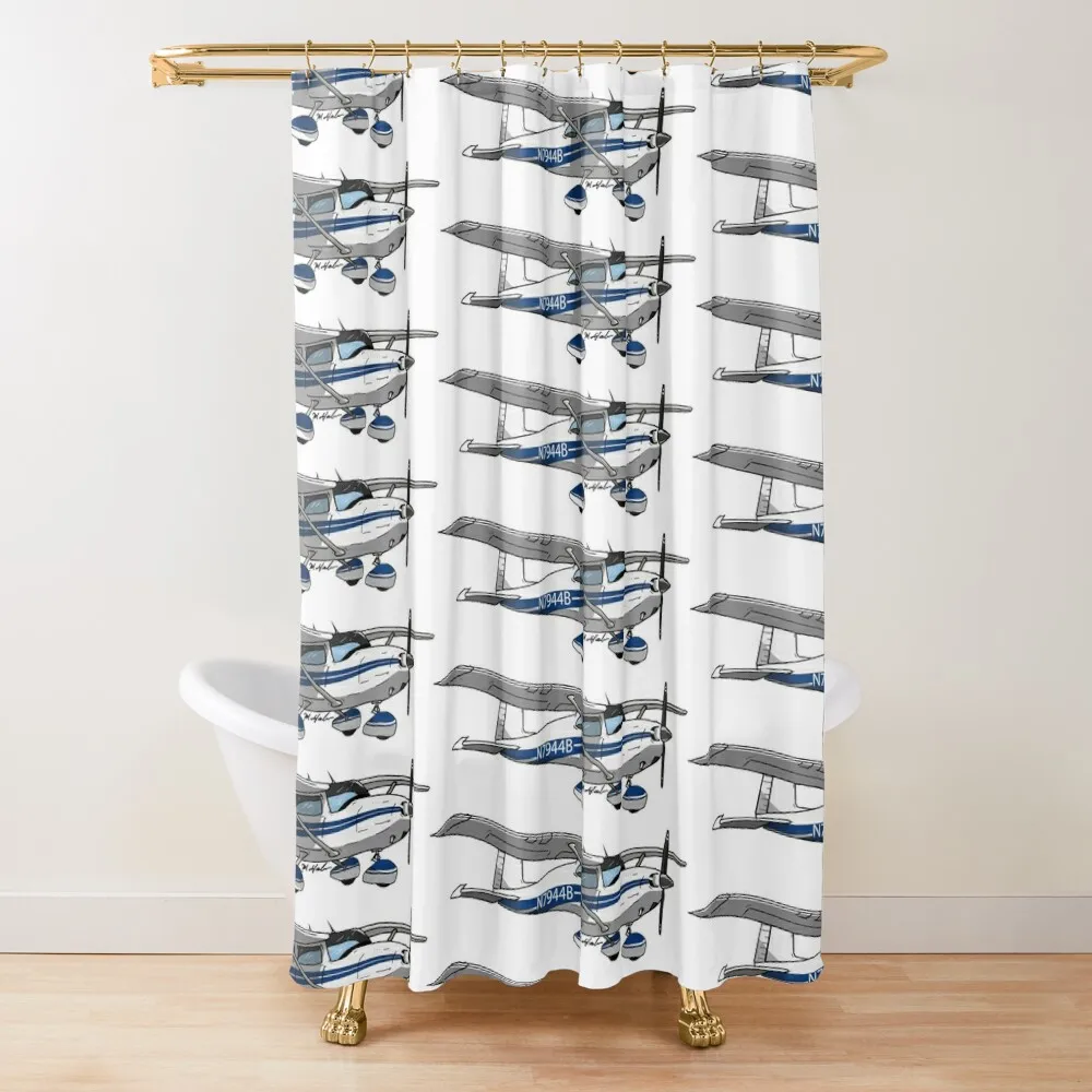 

Cessna 172 N7944B Shower Curtain Shower For Bathroom Set For Luxury For Curtain