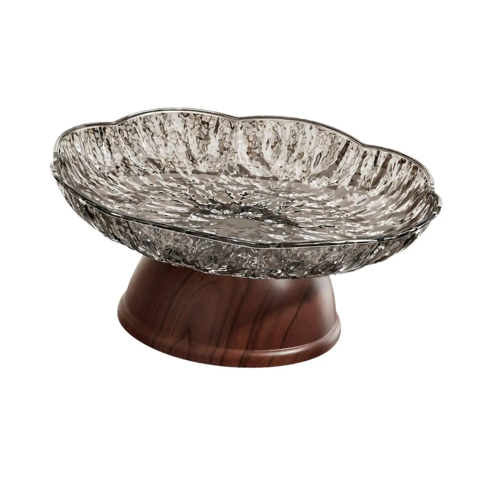 Contemporary Decorative Bowl with Frosted Finish for Table Center Fruit Plate Kitchen Snack Tray