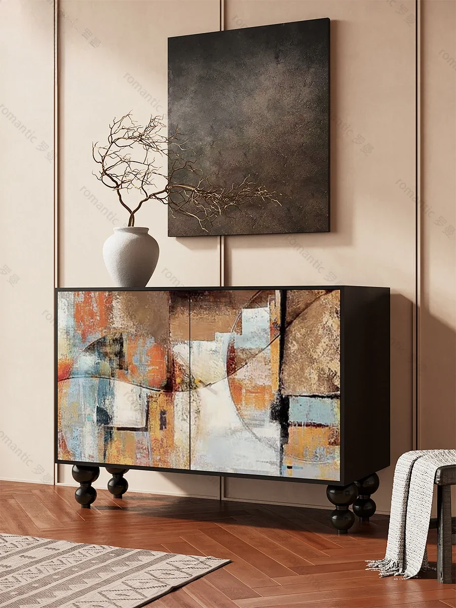 

SGF modern solid wood porch dining side cabinet living room integrated wall locker