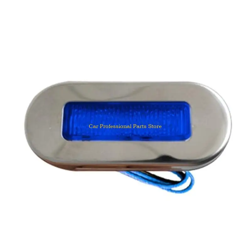 

R53D Interior Exterior Courtesy Lights Oblong Stainless Courtesy Light Deck Light