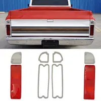 Par de lentes de luz de marcha atrás de freno trasero con juntas para camioneta Chevy GMC 1967-1972