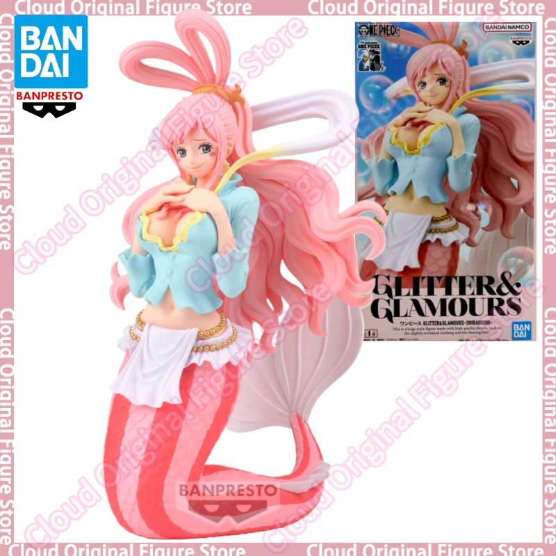 In Stock 100% Original Bandai Banpresto ONE PIECE Shirahoshi Pvc 16cm Anime Figures Model Collection Doll Toy Gift
