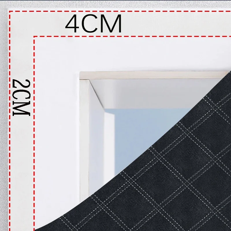 Thickened magnetic suction cotton door curtain for warmth,windproof,self-adhesive home warmth curtain for winter cold protection