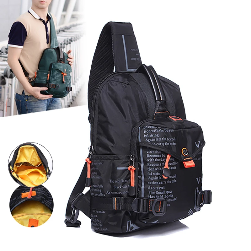 Waterproof Oxford Men Cross Body Messenger Bags Sling Chest Day Pack Kettle Bag Travel Single Shoulder Rucksack Back pack New