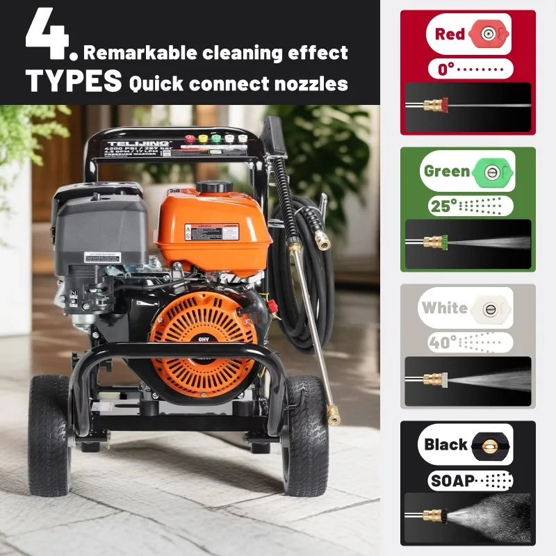 New Hot Selling Commercial 3800PSI High Pressure Washer Car Wash Shop & Optics Use TLJ Brand