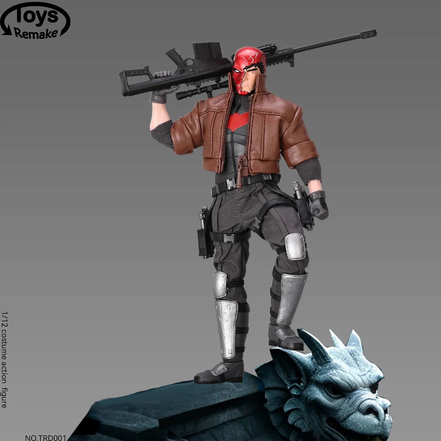 

In Stock ToysRemake TRD001 1/12 Red Hood Movable Action Figure Detective Comics Anime Mini Head Sculpt Ornament 6" Full Set Toys