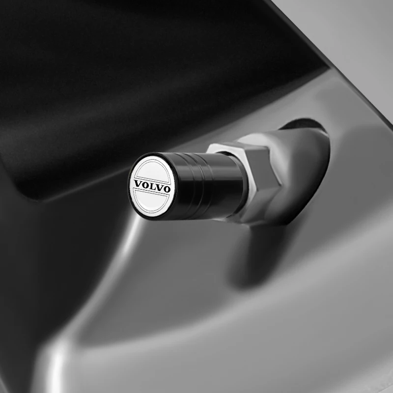 4PCS Car Styling Wheel Tire Valve Air Stem Cap Duust Covers For Volvo XC90 S60 V40 XC60 S80 S40 V70 V50 S90 T6 V60 V90 XC40 XC70