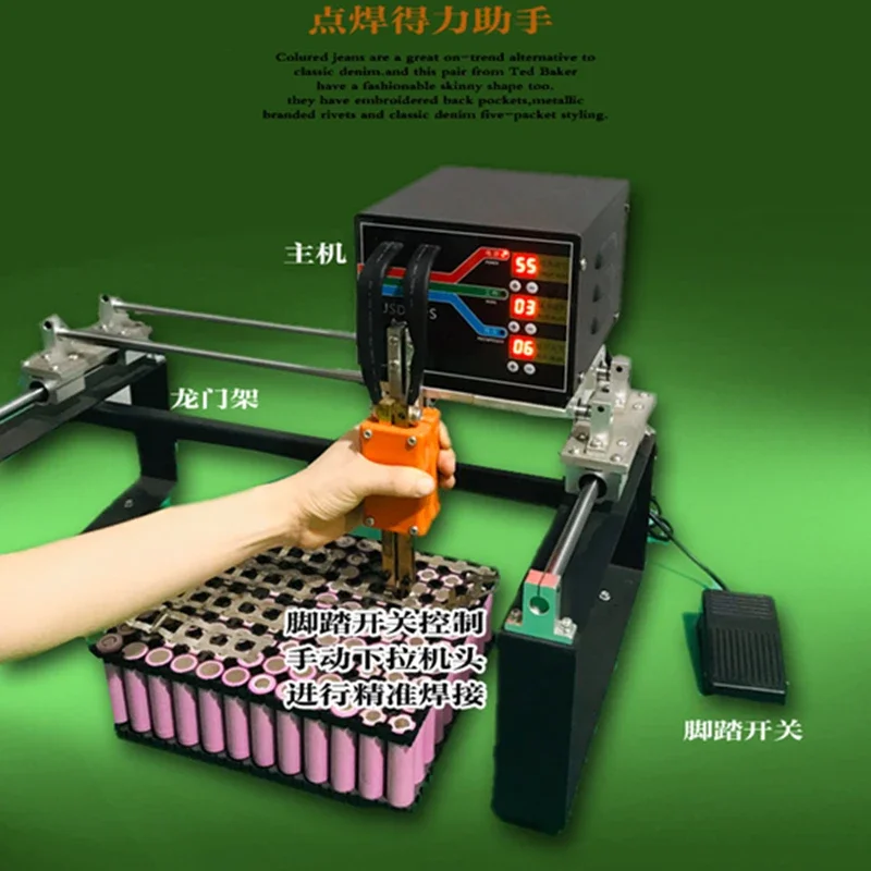 Imagem -06 - Máquina de Solda a Ponto de Bateria de Alta Potência 3kw para 18650 32650 Bateria Tira de Níquel Soldagem Precisão Pulso Soldador de Ponto 220v 110v