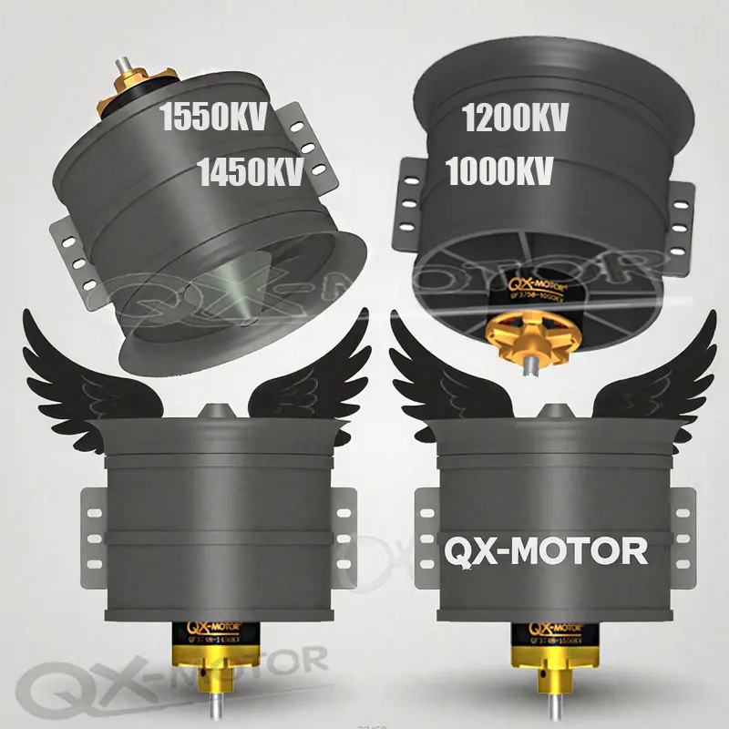 

90 мм EDF 12 лопастей высокой тяги 1550/1440/1200KV/1000 QF3748/3758 бесщеточный двигатель 120A/100A/80A ESC для RC реактивных самолетов аксессуары