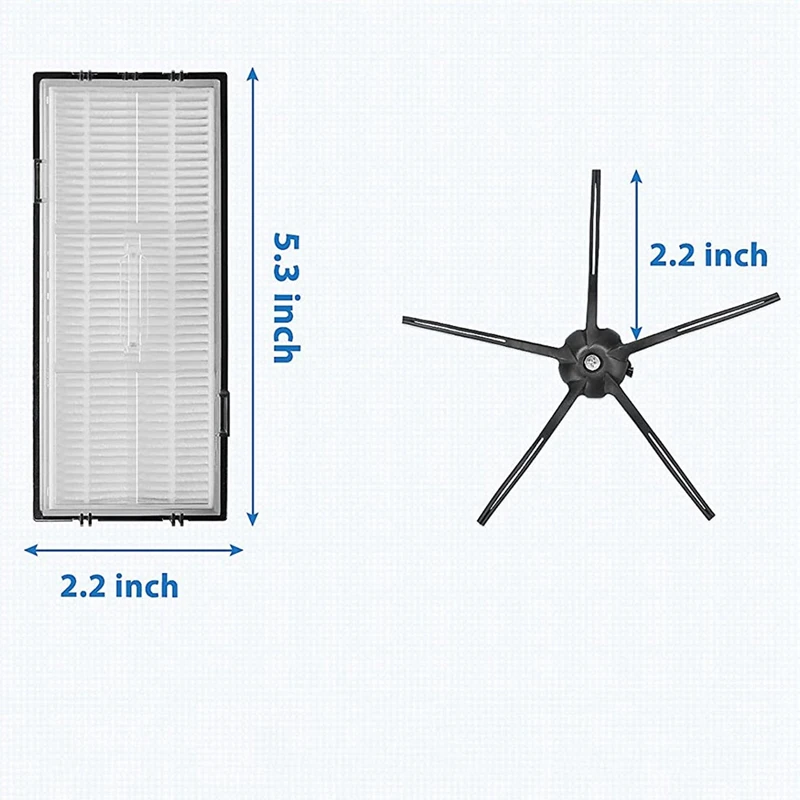 استبدال فرشاة جانبية لفلتر HEPA ، ملحقات لـ Xiaomi Roborock S7 ، T7S ، 7S Plus ، روبوت الكنس