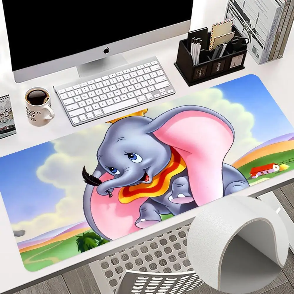 Dumbo Mouse Pad 900x400mm Keyboard PC Desk Pads HD Printing Computer Double Sided 700x300xmm Leather Non-slip PU Mouse Pads