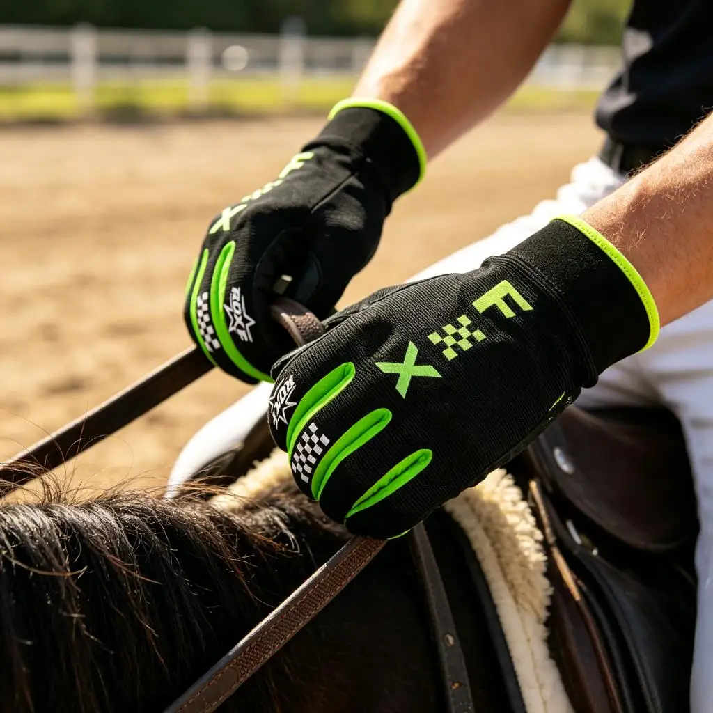 Wear‑Resistant Full Finger Rider Gloves,Touch‑Screen Comfort Gloves for Men Women Track Riding Hunting Mountain Trip