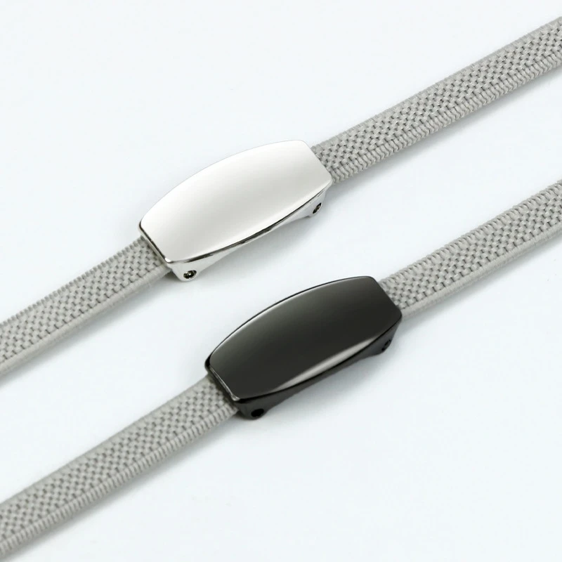 Football Oval Buckle No Tie 6MM Shoelaces Elastic Sneaker Sh