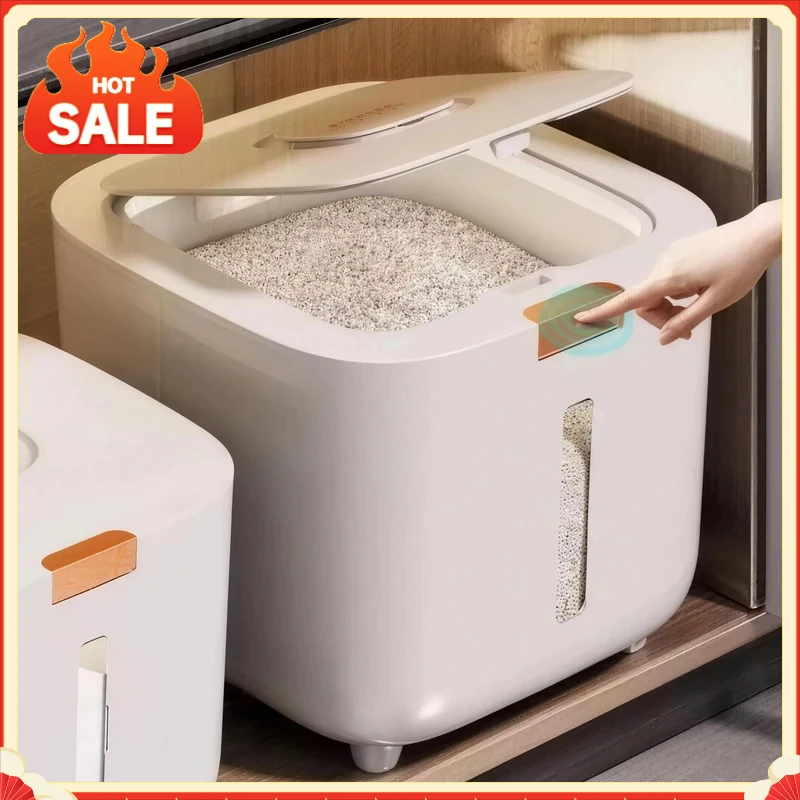 5/10KG Rice Storage Box Household Sealed Rice Bucket Grain Flour Organizer Container Kitchen Insect Proof Container with Lid
