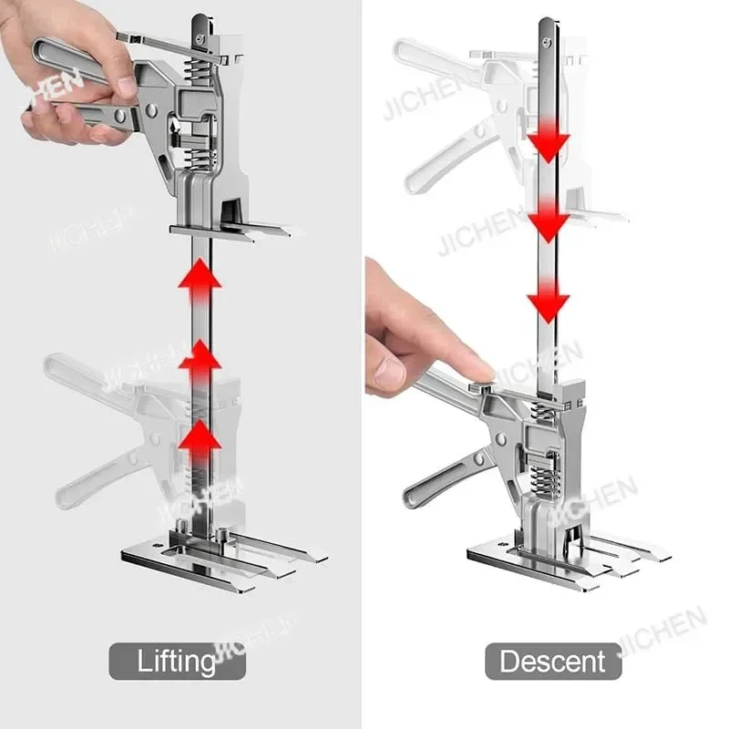 ZQT 2 Packs Labor Saving Arm Jack 15.2 In Hand Lifting Jack With Bag All-Aluminum Body For Mounting Windows Doors Lifting Furni