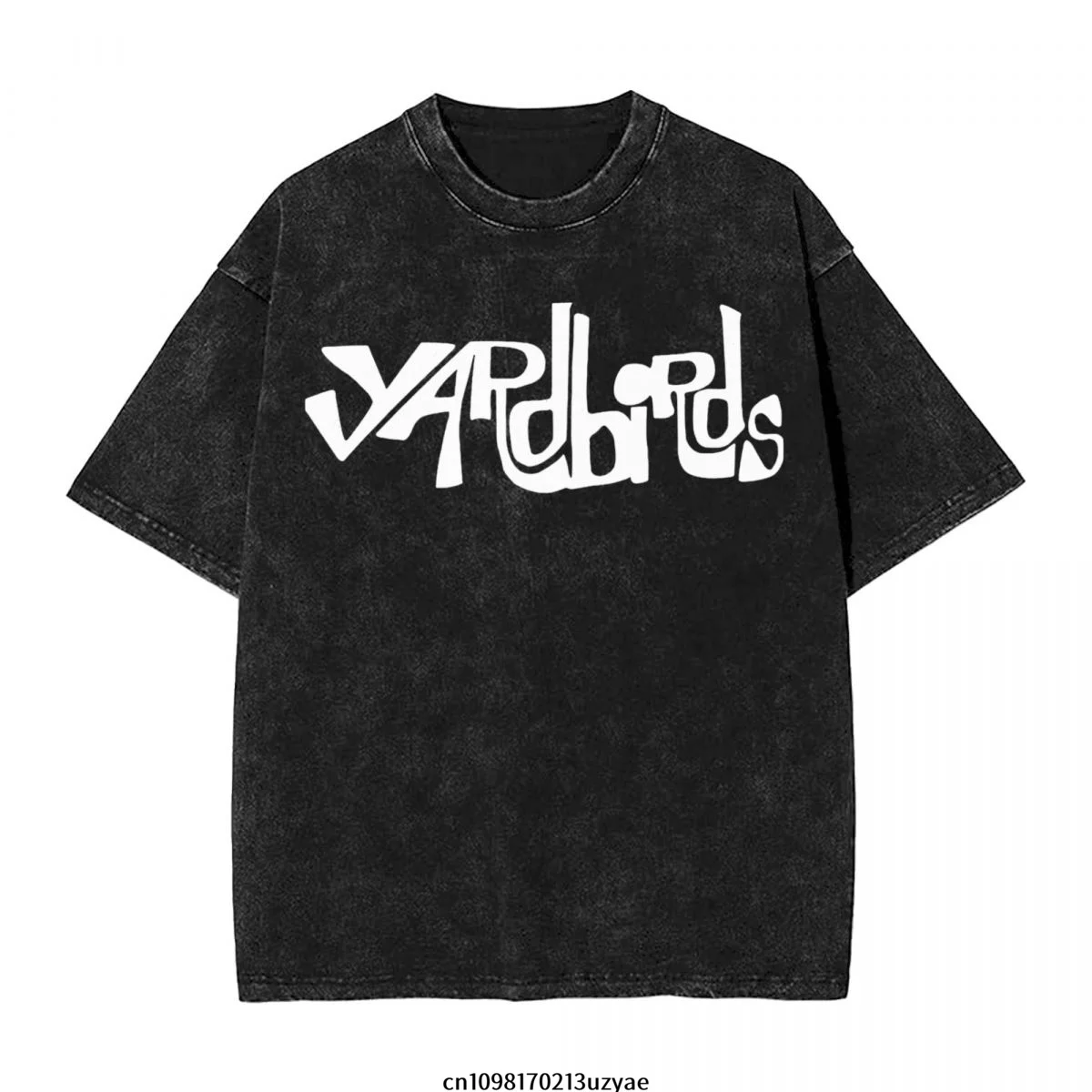 

Мужская винтажная хлопковая футболка с короткими рукавами и логотипом The Yardbirds Band, летняя футболка в стиле хип-хоп
