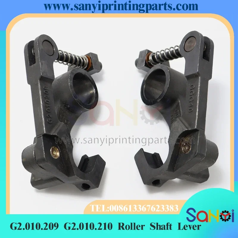 1 ชุดที่ดีที่สุดคุณภาพ G2.010.209 G2.010.210 Roller SHAFT LEVER สําหรับ Heidelberg SM52 PM52 การพิมพ์เครื่อง