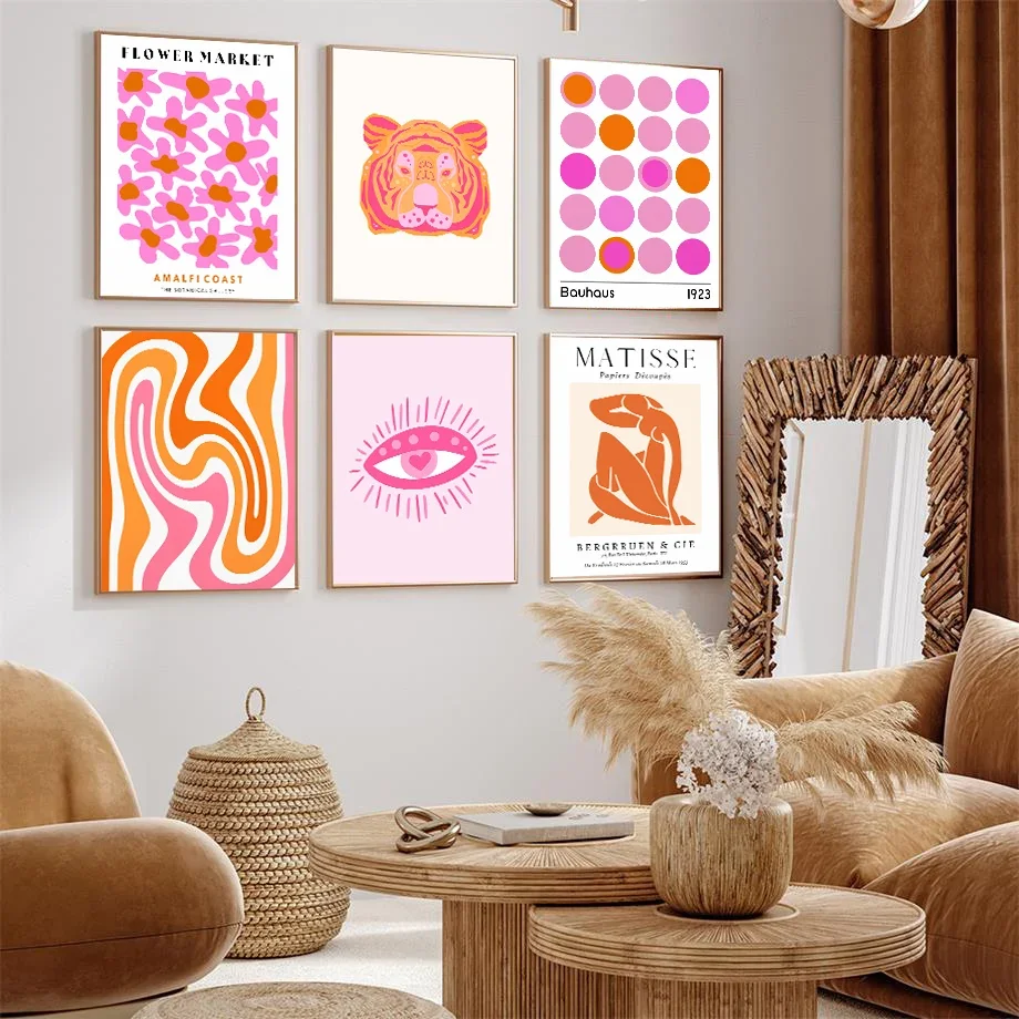 

Matisse Bauhaus Tiger Flower Market Modern Gallery Wall Art Prints Posters Canvas Painting Pictures For Living Room Home Decor