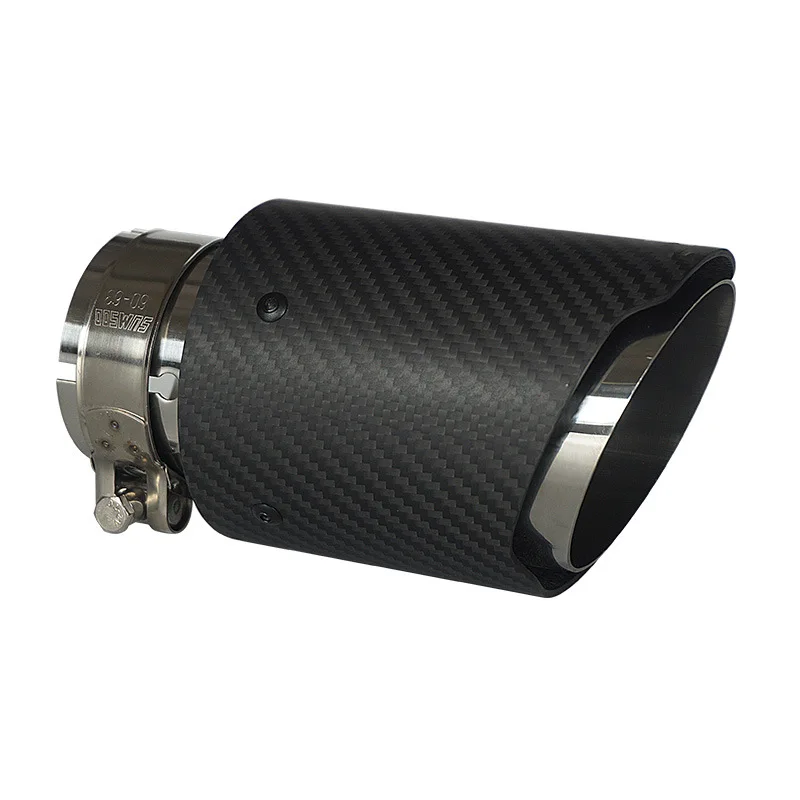 

Car exhaust pipe modification Scorpio AK single carbon fiber tail throat stainless steel muffler tail nozzle suitables