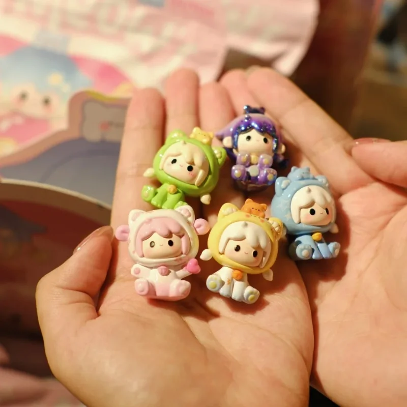 ใหม่ Original UU First Generation น่ารักอนุภาคและลูกแมวน้อย Travel Time กล่องตาบอดตัวเลข Desktop Decor ของขวัญสะสม