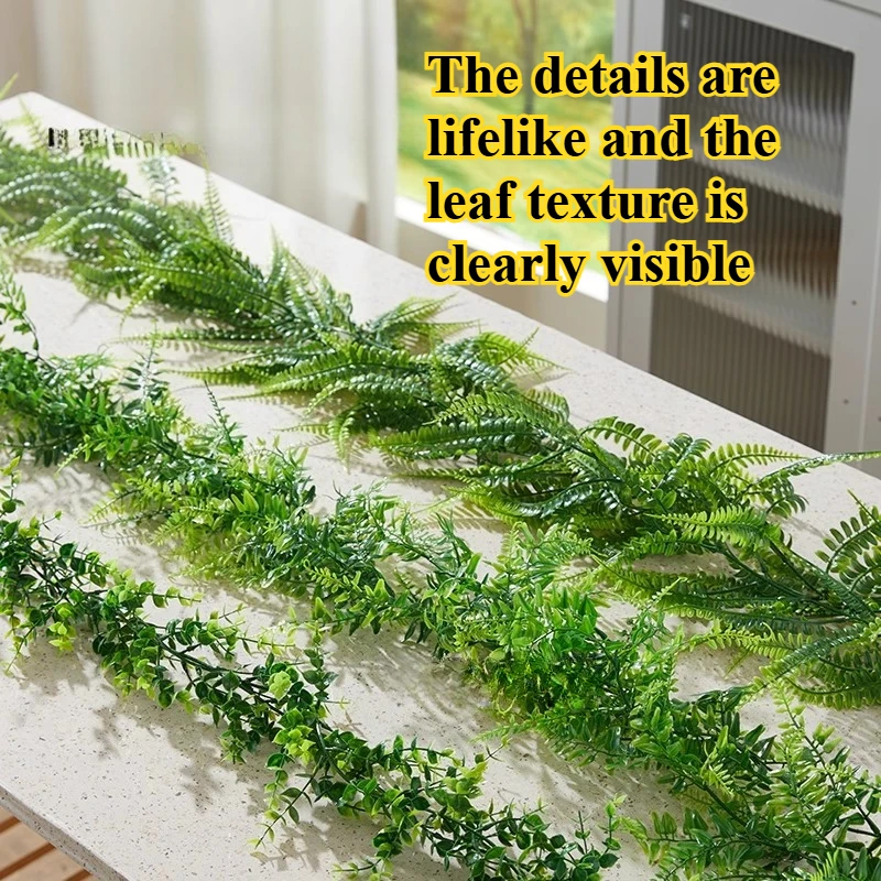 

Artificial Green Plants Garland Vineman 1.8m Decorative Plants for Holiday Use and Landscaping