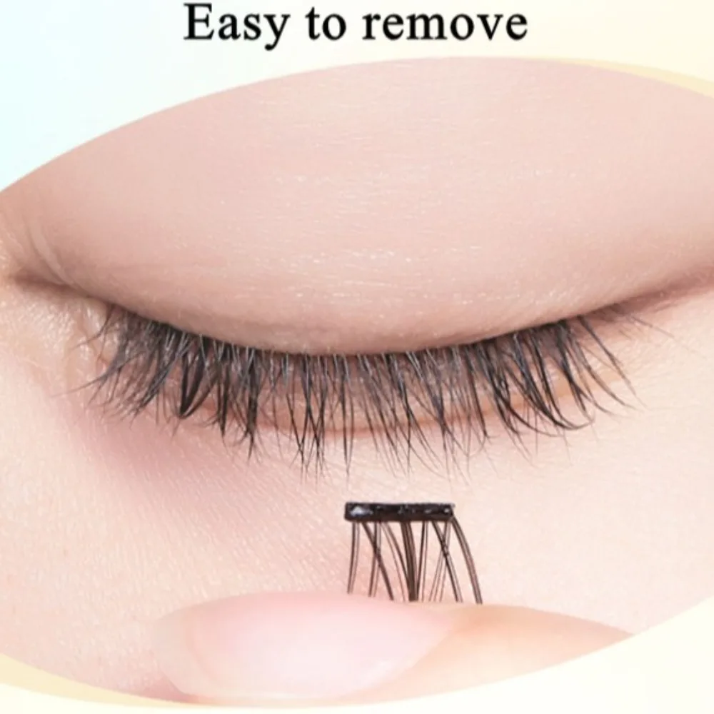 Süße DIY selbstklebende Wimperncluster Wispy wiederverwendbare selbstklebende falsche Wimpern Manga individuelle falsche Wimperncluster Make-up