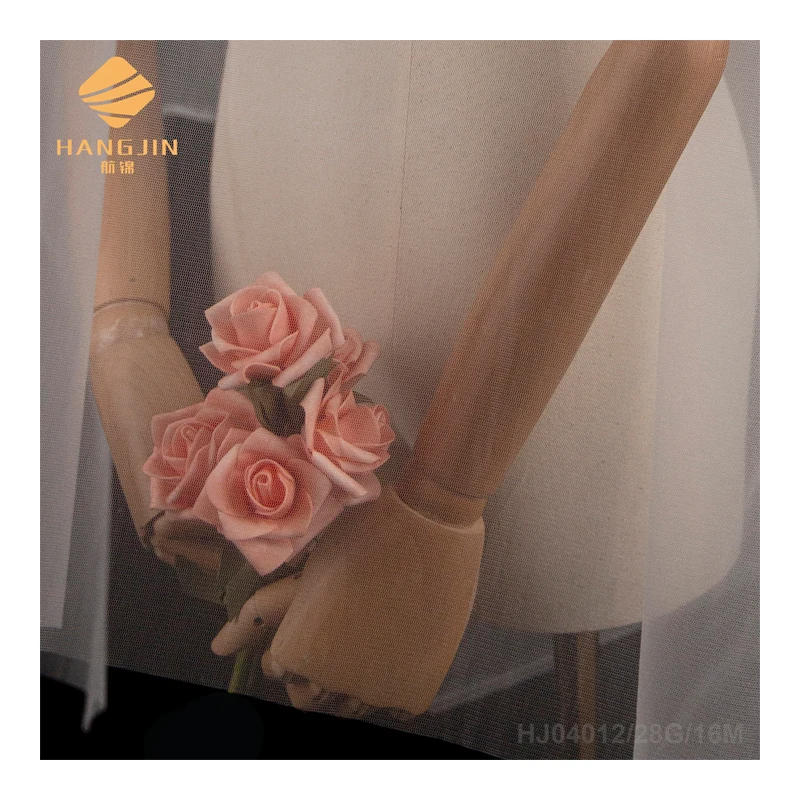 

Bestex 100% NYLON Wholesale High Quality Bridal Mesh Net Hard Tulle Fabric for Embroidery Lace Wedding Dress Party Decoration