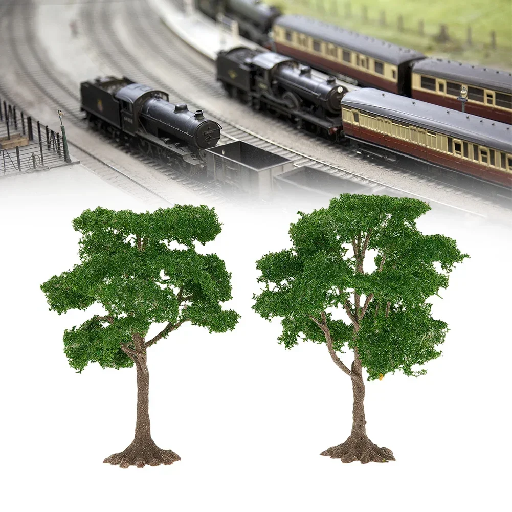 2pcs 10cm Model Elm Trees Landscape Artificial Miniature Tree Layout Train Railway Model Trees Plastic Sandtable Model Scenery