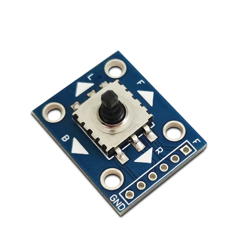 5D five-way navigation joystick module, up, down, left, right confirmation buttons, single-chip independent button switch