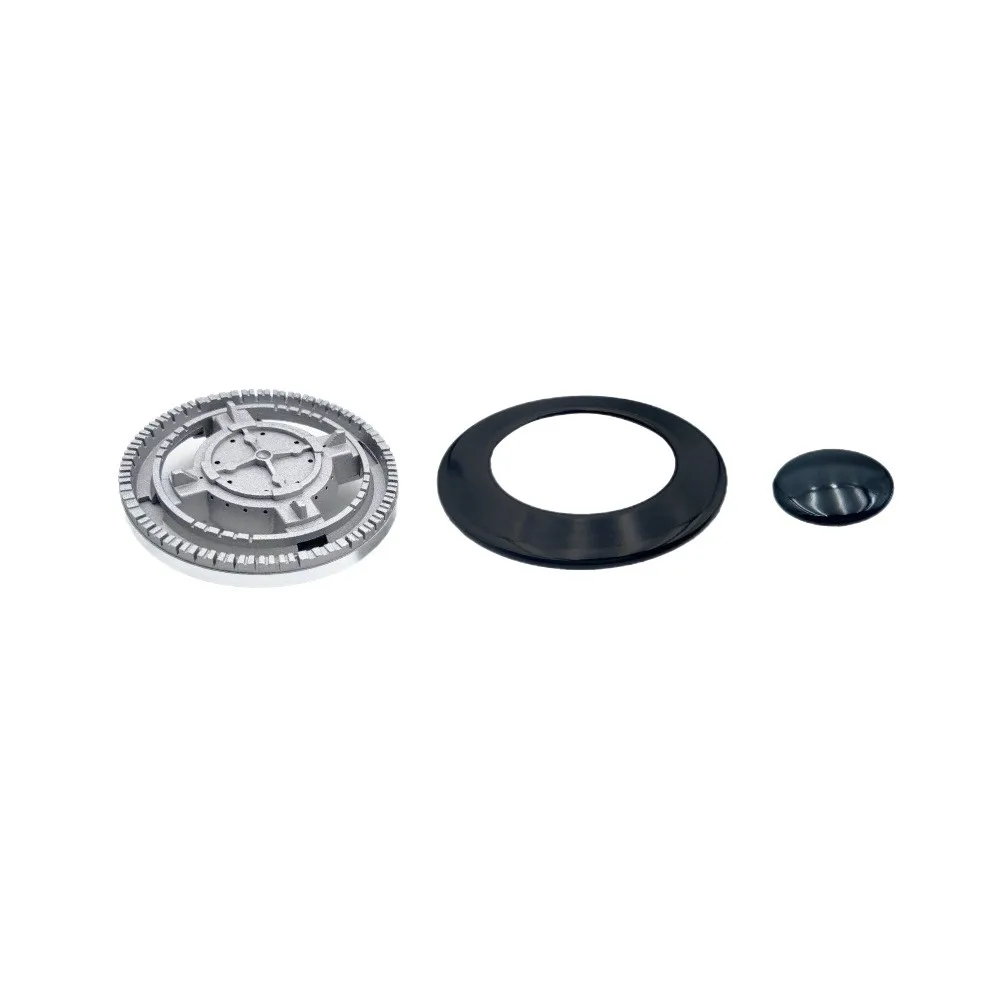 Gas Stove Burner Cover Flame Distributor High-Temp Aluminum Iron, Sturdy Replacement For Even Flame Cooking