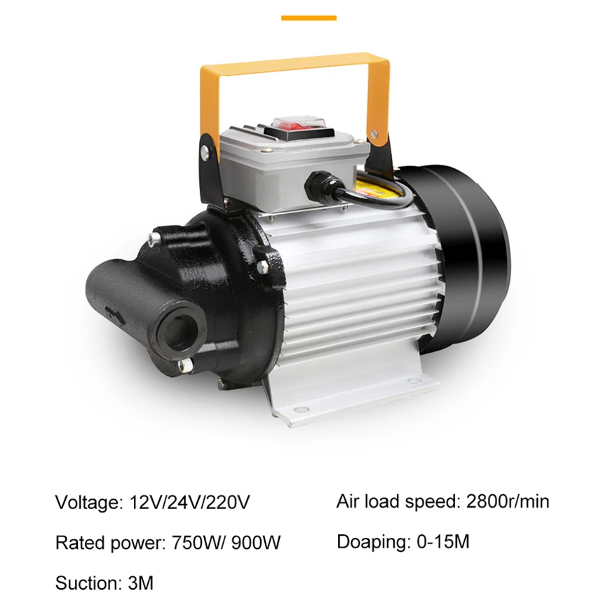 Imagem -06 - Bomba de Óleo da Engrenagem Autoaspirante Portátil Micro Diesel Hidráulica Motor de Alta Viscosidade Elétrica Transporte 900w 12v 24v 220v