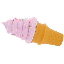 Simulated Ice Cream Model Fake Cone Figurine Artificial Decoration Fruit Dessert Prop Pvc Shop Toy