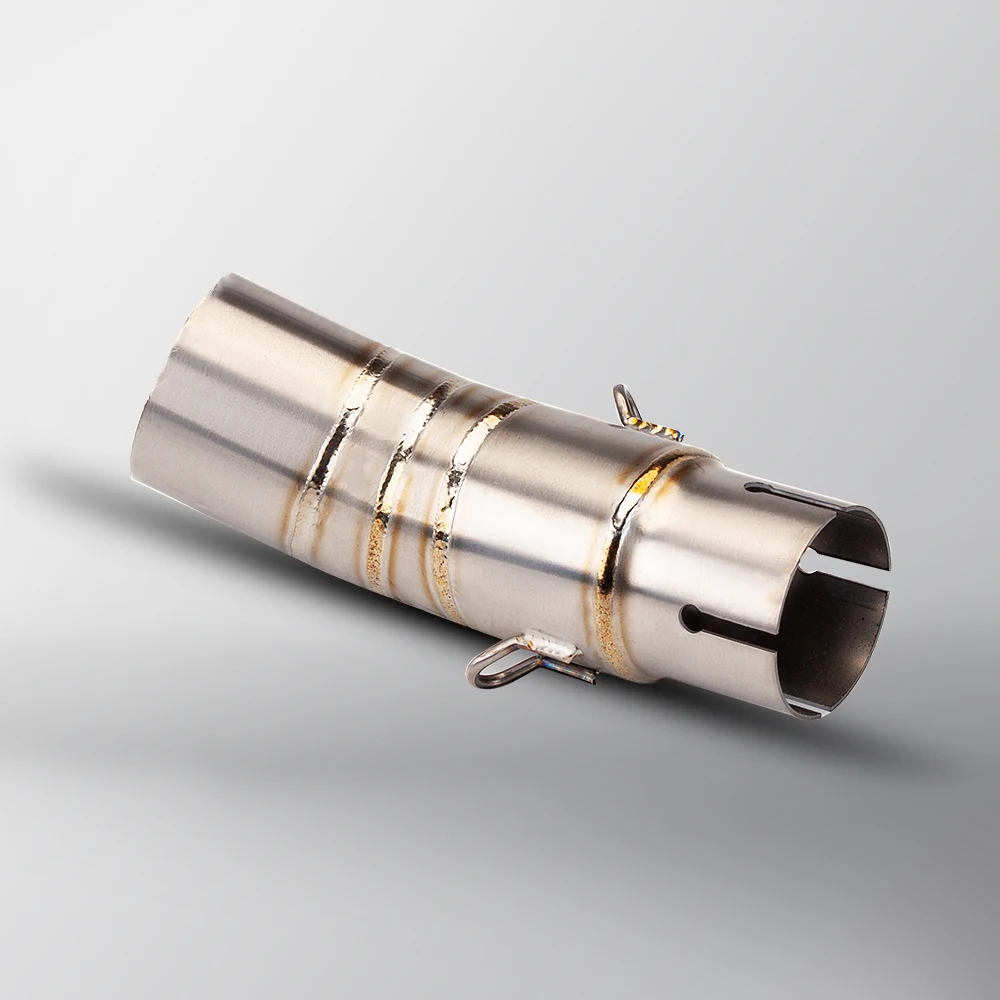 الانزلاق على دراجة نارية العادم الأوسط وصلة الأنابيب الهروب موتو 51 مللي متر الخمار محول أنبوب لكاواساكي نينجا 400 Z400 2018-2024 #3