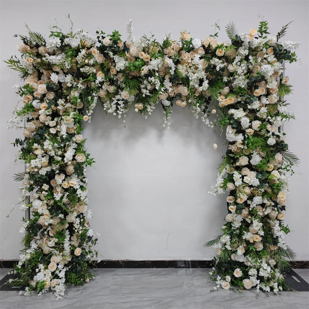 

Hot-selling Romantic Spring Flower Arch Customized High Quality Wedding Silk Flower Arches Realistic Back To School